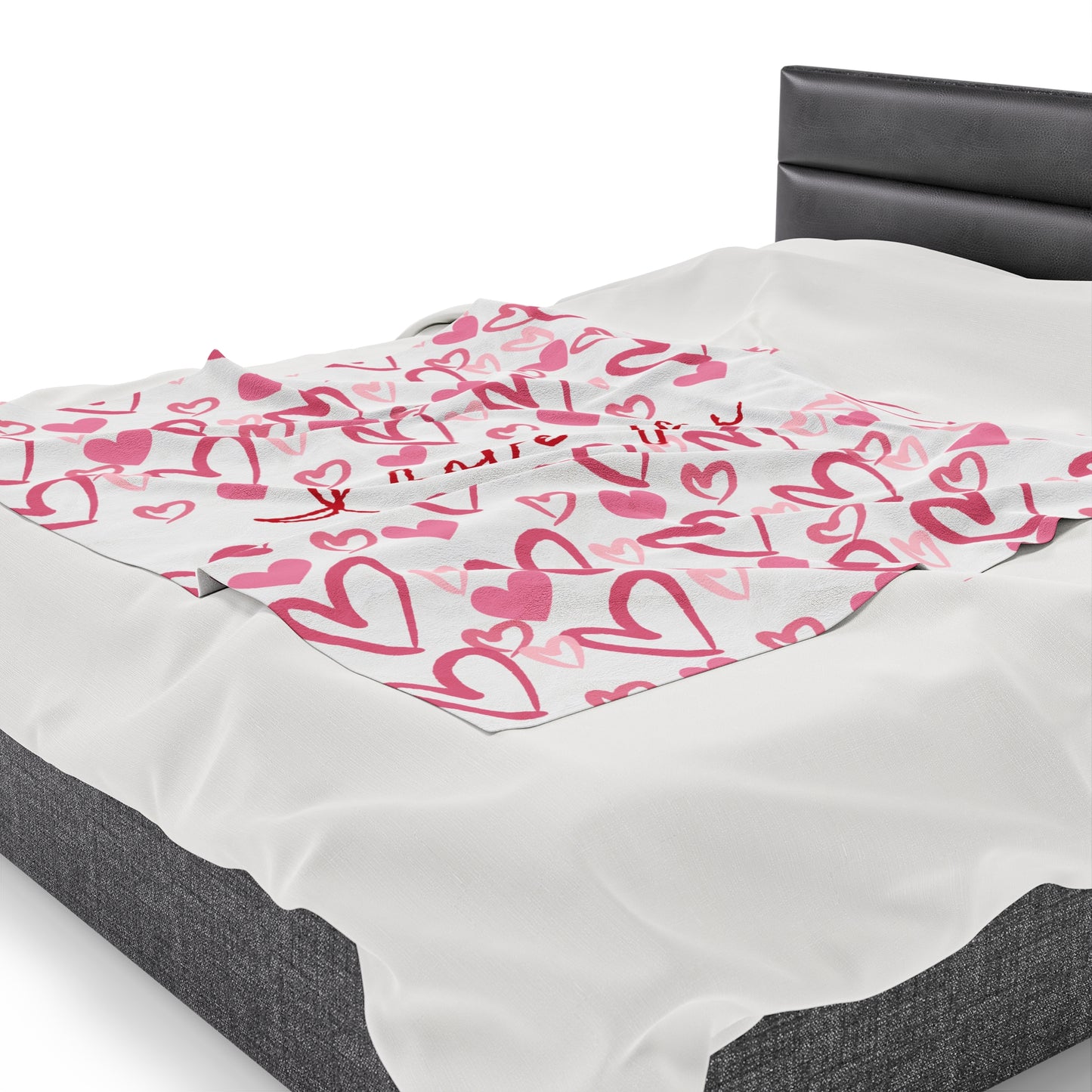 I Love You Velveteen Plush Blanket