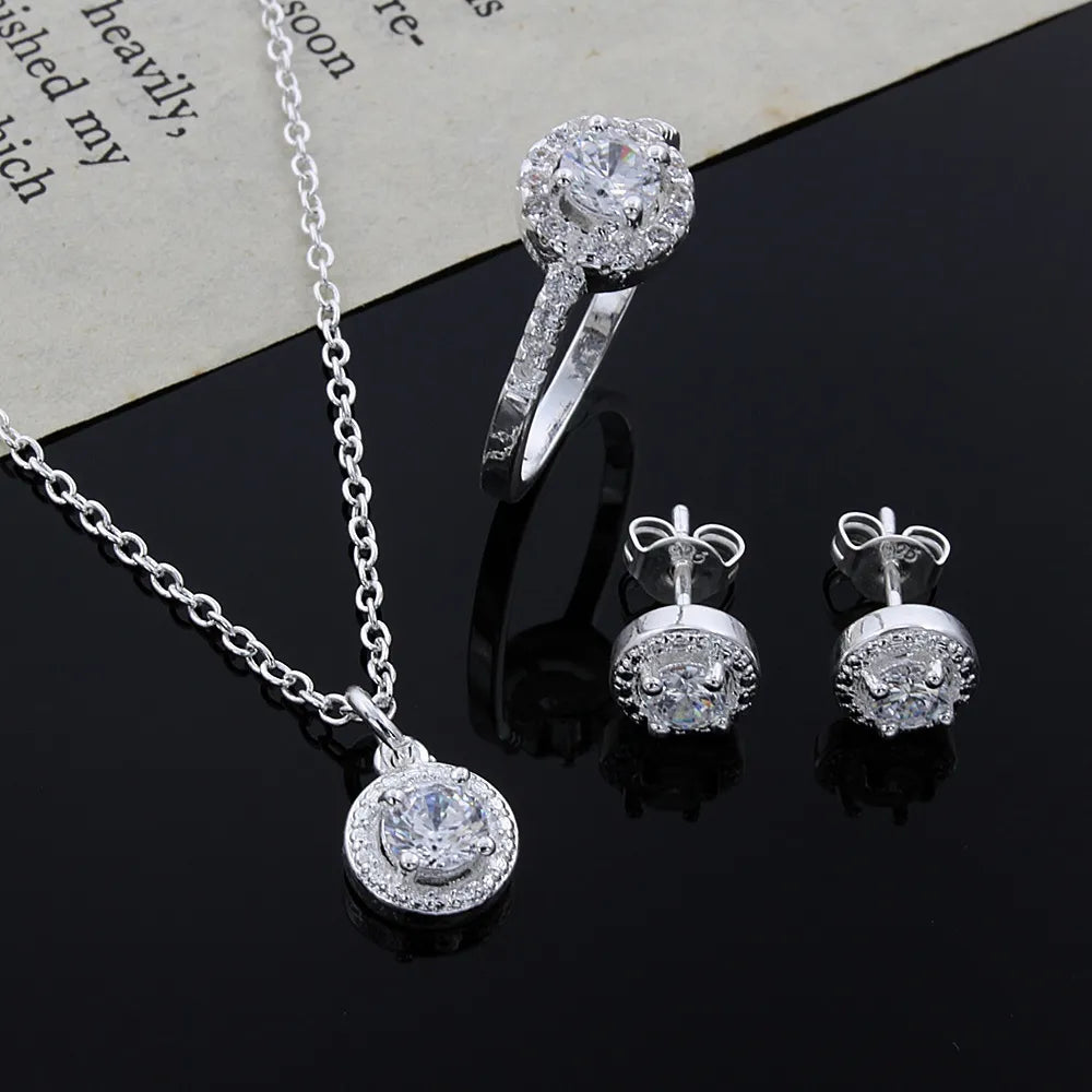 Pretty Silver Jewelry Set