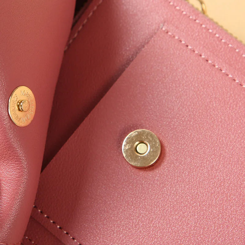 Soft Leather Wallet Crossbody Bag