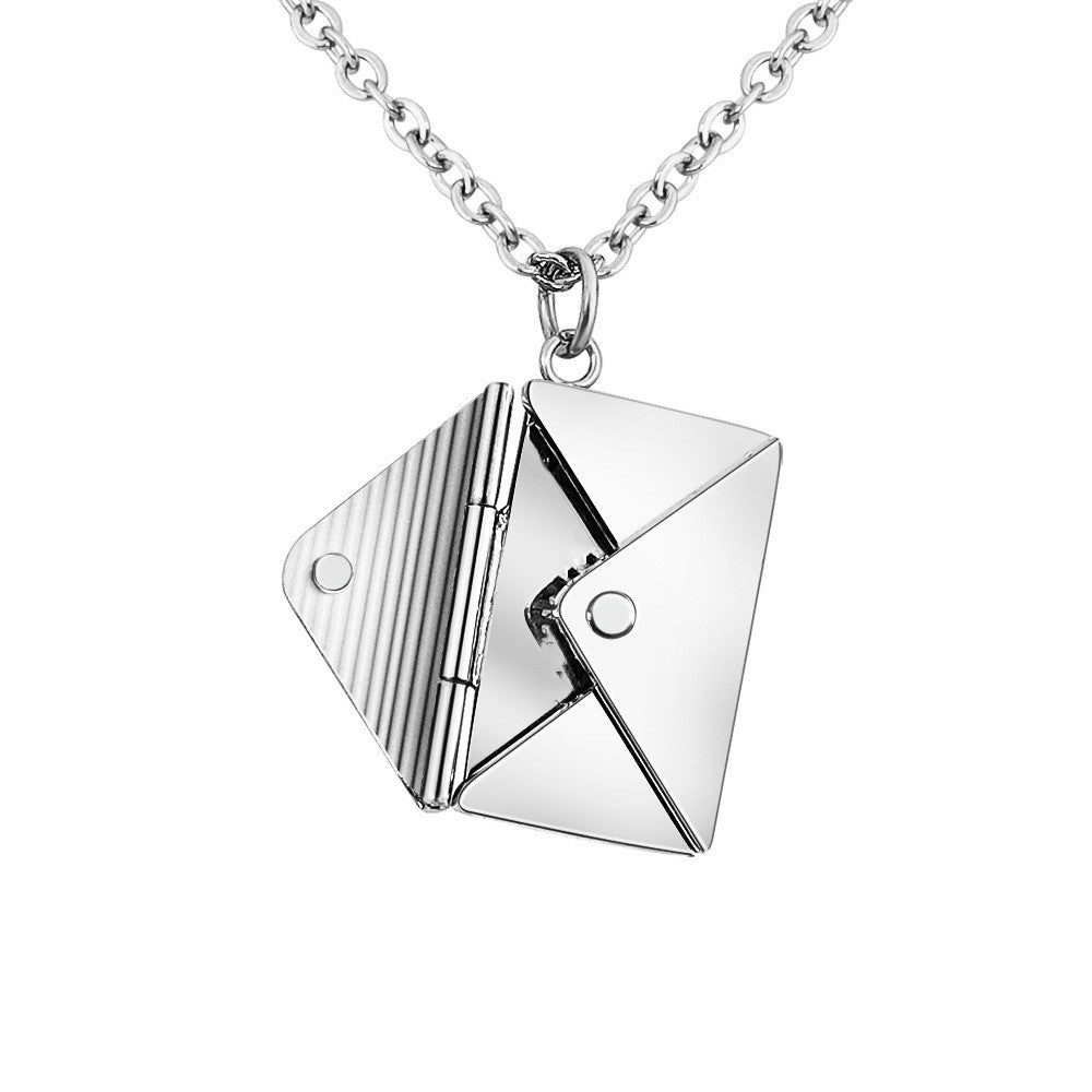 Cross Starred Lovers Letter Necklace