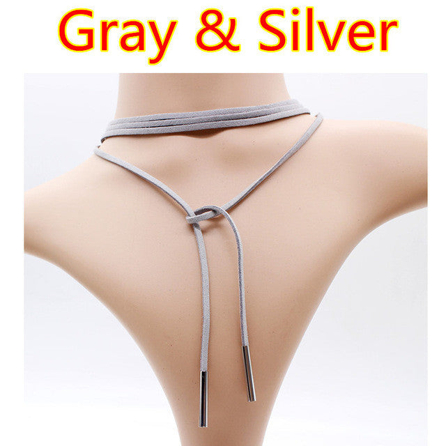 Drop Sexy Choker Necklace [Available in 19 Colors]